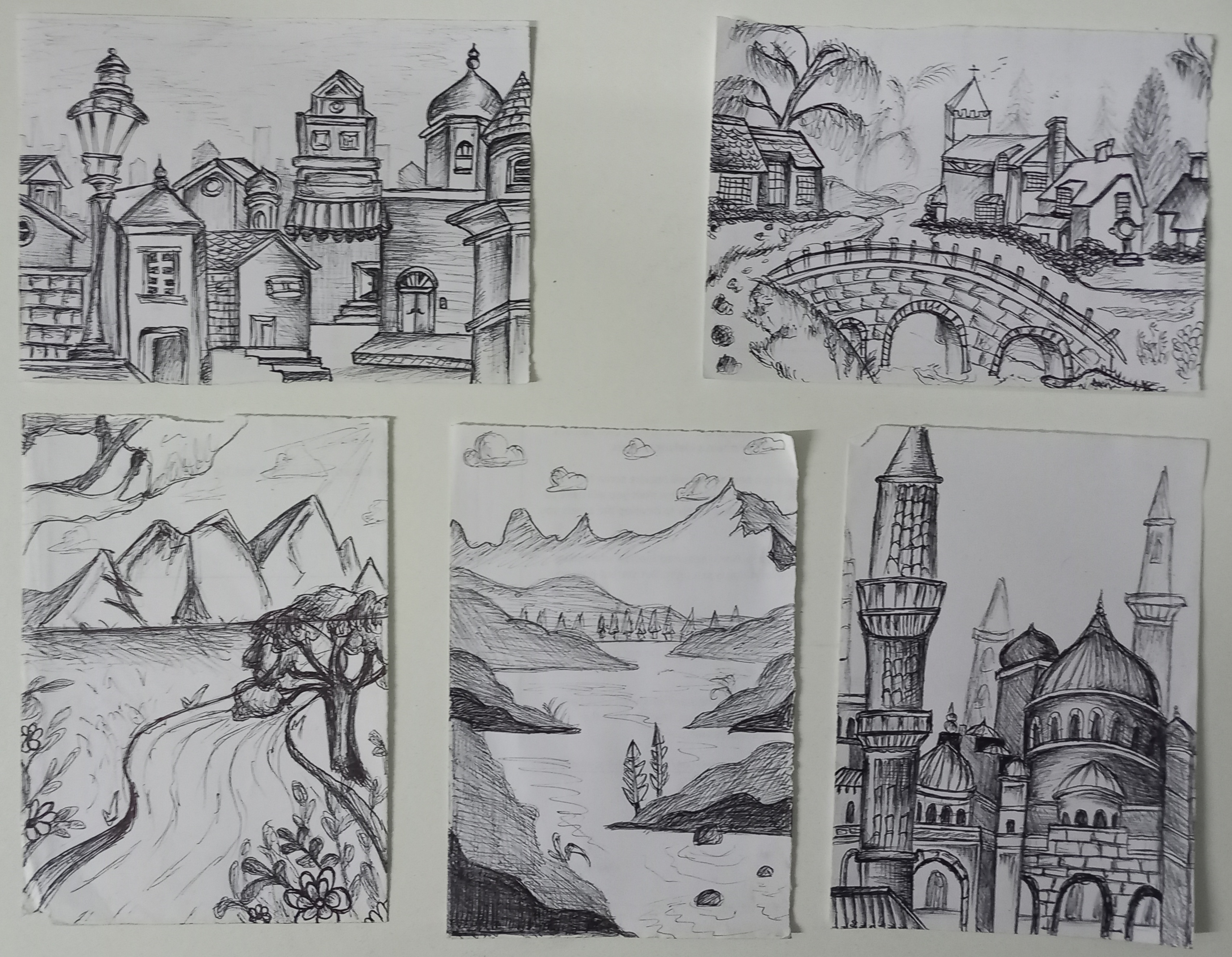 Sketches of Solitude, pen